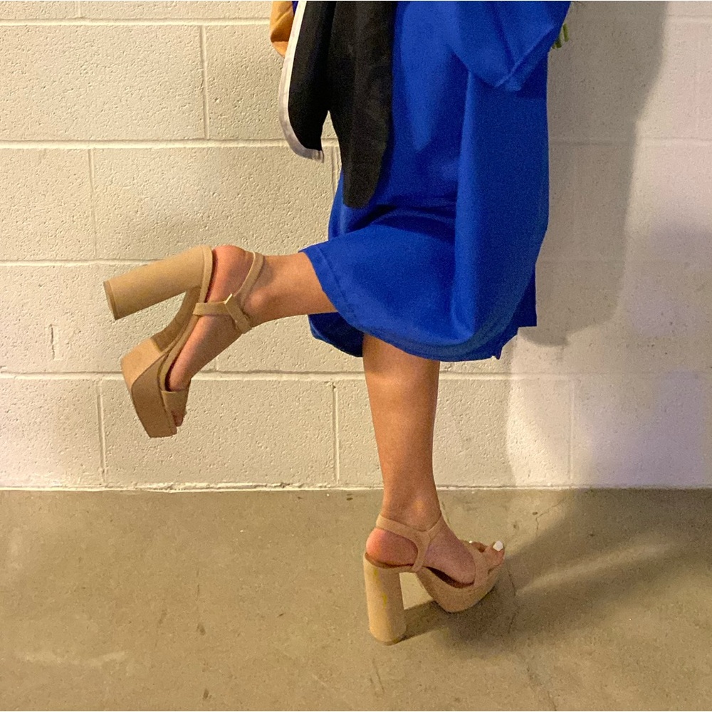 Call it Spring Nude Platform Heels - Picture 3 of 3